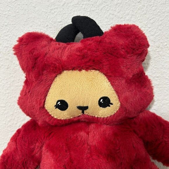 Handmade Lala Dollies Plush Red Devil Horns Soft - Picture 3 of 4